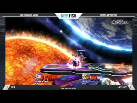 NEW FISH Smash 4 Winner Semis: C3PO (Diddy Kong) vs. Larry Lurr (Fox)