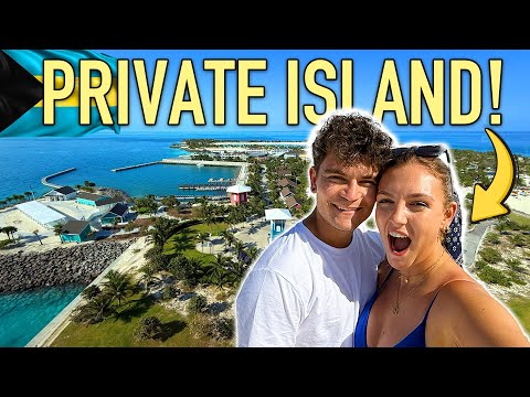 Spend The Day On A PRIVATE ISLAND in the BAHAMAS With Us! 🇧🇸🛳️