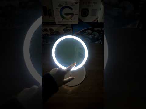 LED Зеркало для макияжа на аккумуляторе (3 режима) с подсветкой косметическое настольное - фото 1 - id-p2073347142