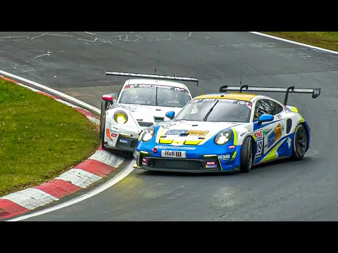 Nürburgring NLS 2 - Highlights, CRASH & HARD Battles! 01 04 2023 Nordschleife Langstrecken Series
