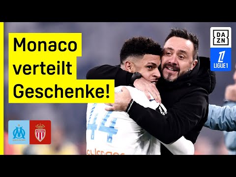 OM dreht Kracher um Platz 2: Olympique Marseille - AS Monaco | Ligue 1 | DAZN Highlights