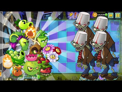 Plants Vs Zombies 2 - All plants Power Up Vs Bit Zombie Level 1