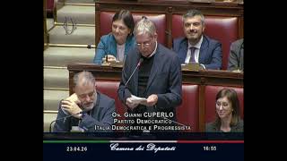 CUPERLO CITA CETTO LA QUALUNQUE IN AULA: "QUESTO DECRETO RAGIONA COME LUI"