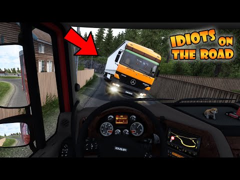 IDIOTS on the road #119 | Got them BANNED | Funny moments - ETS2 Multiplayer