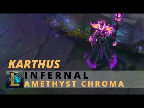 Infernal Karthus Amethyst Chroma - League Of Legends