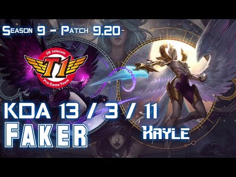 SKT T1 Faker KAYLE vs XAYAH Mid - Patch 9.20 EUW Ranked