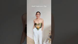 Scarf as a top #grwm #scarfhacks #summerfashion #fashionhacks #styletips #ootd #fashionblogger