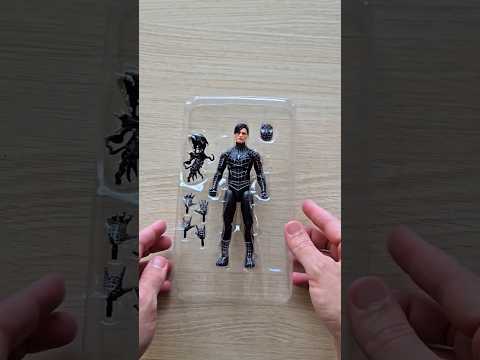 Marvel legends Spider-Man 3 Black suit quick unboxing #spiderman #shorts