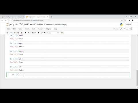 Python Dersleri 9- Oparatörler