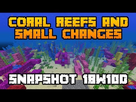 Penguinish - CORAL REEFS & SMALL CHANGES (Snapshot 18w10d) // Minecraft 1.13 News