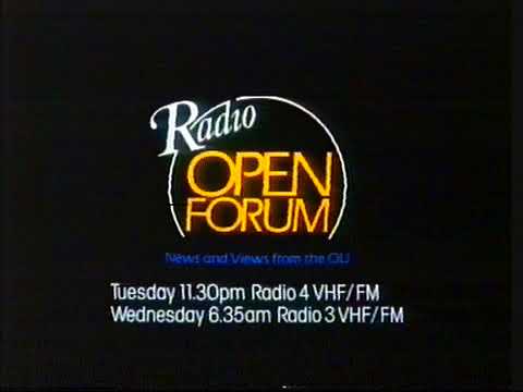 Open Forum Open university on bbc2 Continuity
