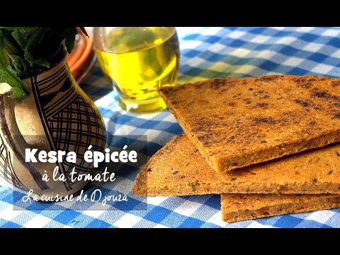 Galette algerienne semoule et tomate