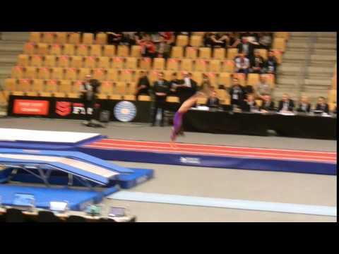 RUS Natalia Parakhina Prelim 1st Pass 2015 World Champs Tumbling