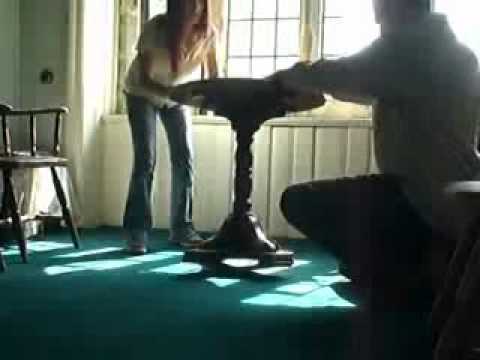 Ghost Spirit table tilting at Lympne Castle - 3