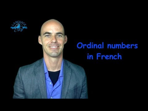 Ordinal numbers in French
