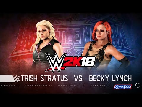 Trish Stratus vs Becky Lynch - wwe 2k18