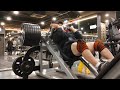 Hack squat machine with band
