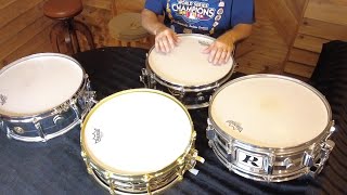 14" x 5" Vintage Brass Snare Drums, The View from the Top Series