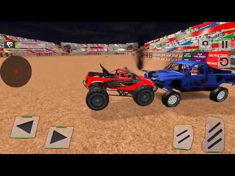 Real Monster Truck Demolition Derby Crash Stunts - Truk Monster Perusak Kendaraan - Android Gameplay