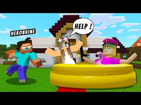 Herobrine Used Super Powers to Save His MOM in Roblox and Minecraft