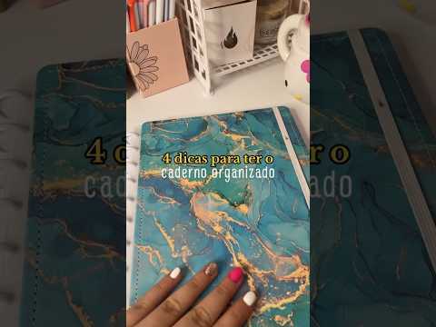 4 dicas para ter o caderno organizado! #caderno #cadernoorganizado #dicas #papelaria #estudos