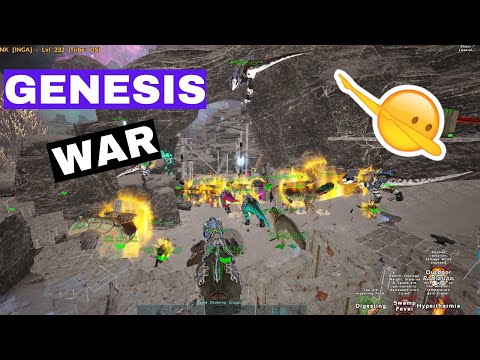 [PART1] MEGA Tribe WAR On The MOON !! | Ark Official PvP Genesis 🍭