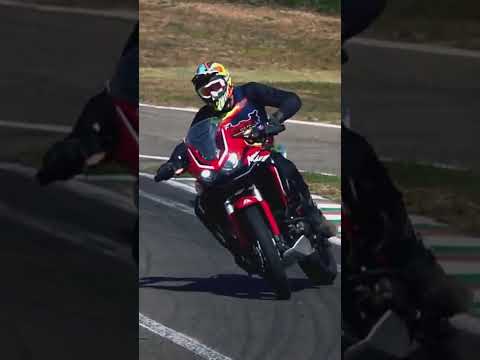 Africa twin in go cart track || full send 🚀🚀🔥🔥