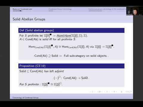 Condensed Group Cohomology - Emma Brink (LMU Munich)