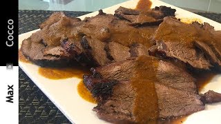 BRASATO di MANZO al Vino ROSSO TENERISSIMO - Secondo Natalizio