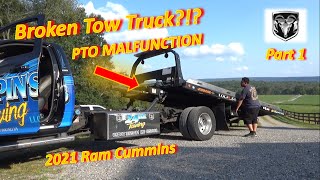 (Pt 1) Tow Truck PTO MALFUNCTION?? (Shuts off after 20 Seconds-P1123...'21 Ram Cummins)