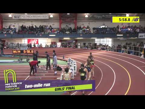 Girls 2 Mile Section 2 - New Balance Indoor Nationals 2012