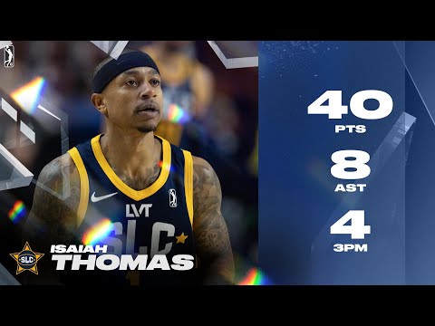 Isaiah Thomas EXPLODES for 40 PTS & 8 AST in His Season Debut with SLC Stars!