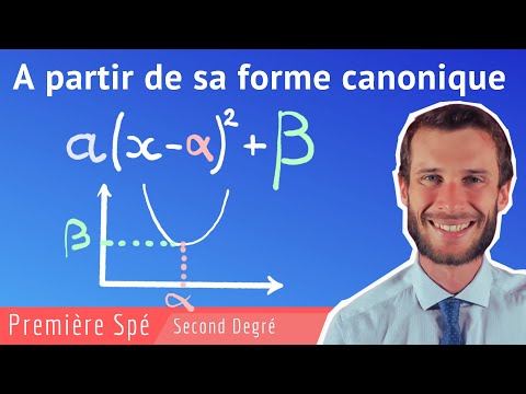 Déterminer les variations d'un polynôme du second degré (à partir de sa forme canonique)
