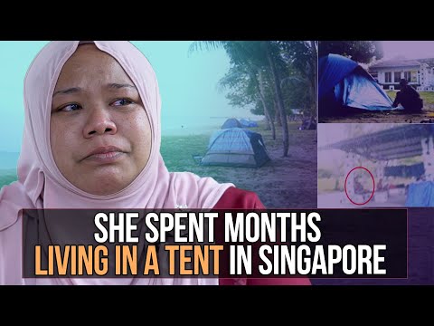 She Spent Months Living In A Tent in Singapore