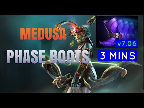 Dota 2 How to Jungle 7.06 - Medusa 3 mins Phase Boots - Radiant Guide