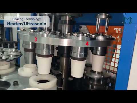 Fully Automatic Paper Cup Making Machine, 100 cups/min.