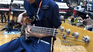 Video thumbnail for 【ベース弾き比べ】HISTORY「TH−BJ4/R」 by 島村楽器 八王子オクトーレ店