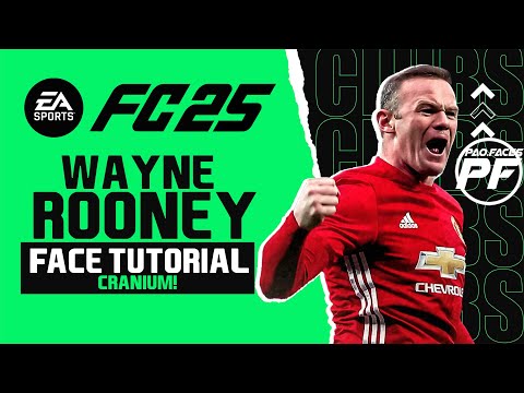 EA FC 25 WAYNE ROONEY FACE -  Pro Clubs Face Creation - CAREER MODE - LOOKALIKE MANCHESTER UNITED