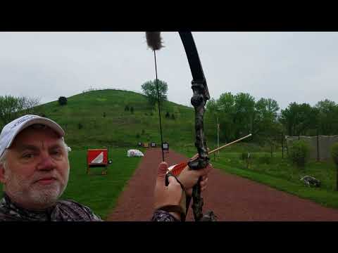 BARE BOW at 70m and 90m: VOGTLAND SHOOTING METHOD (warm-up with misses)