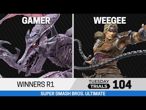 Tuesday Trials 104 SSBU Winners R1 - gamer (Ridley) vs Weegee (Simon, Dark Pit)