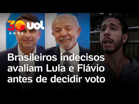 Brasileiros indecisos avaliam Lula e Flávio Bolsonaro antes de decidir voto no 2º turno das eleições