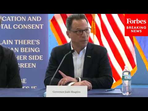 Pennsylvania Governor Josh Shapiro Leads Roundtable Discussion On Keeping Children Safe Online