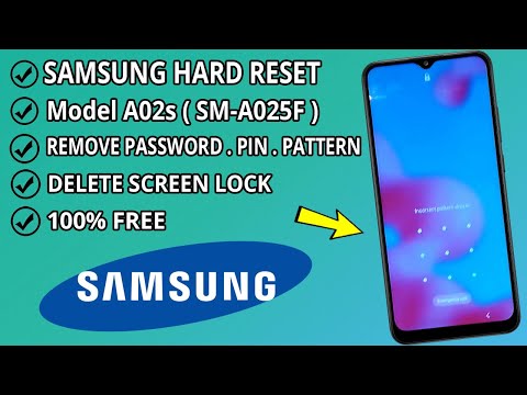 Hard Reset Samsung A02s (SM-A025F) | Factory reset samsung a02s | Forget Password . Pin . Pattern