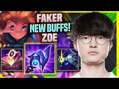 FAKER PLAYS ZOE WITH NEW BUFFS! - T1 Faker Plays Zoe Mid vs Syndra! | Season 11