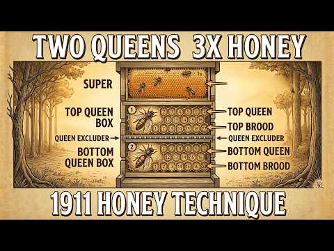 Two Queens, One Hive, Triple the Honey — 1911 Method They Stopped Teaching Before It Went Mainstream