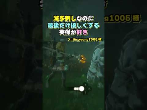 【優男】初手から滅多刺しなのに最後だけ優しくする英傑が好き【ゼルダの伝説ティアキン】#shorts #ティアキン  #totk #tearsofthekingdom