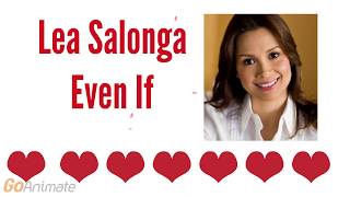 Lea Salonga Even if - Lyric