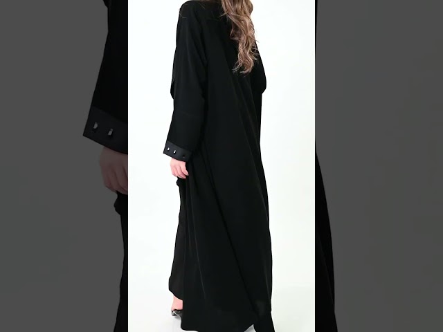 عباية ملكي بكم اسود