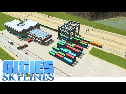 Industriebahnhof mit Ausweichgleisen - Cities Skyline - 18 - NEW Atlantis