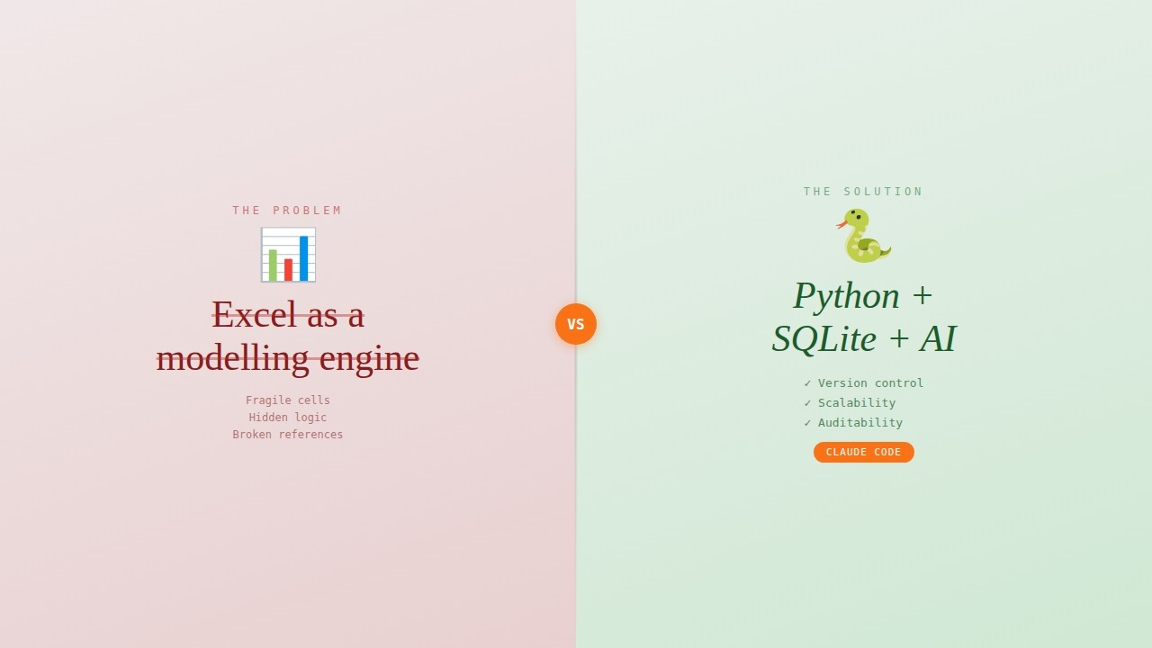 Why I Stopped Modeling in Excel
